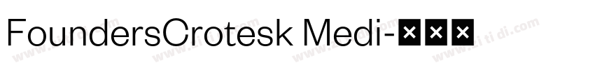 FoundersCrotesk Medi字体转换